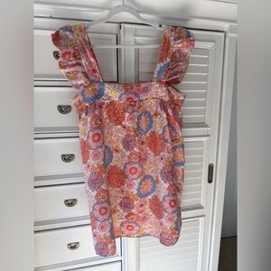 Tuckernuck Floral Sleeveless Dress with Ruffled Straps